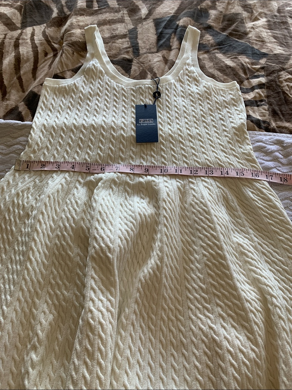 POLO RALPH LAUREN
Cable Knit Sleeveless Sweater Dress
Color: Parchment Cream - Picture 6 of 10